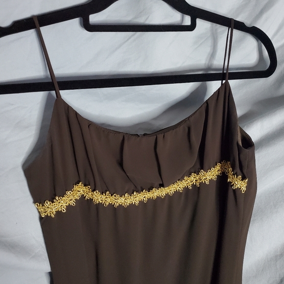 J.K. Collection empire bodice sheer tiers mini dress Size Medium - Picture 10 of 14